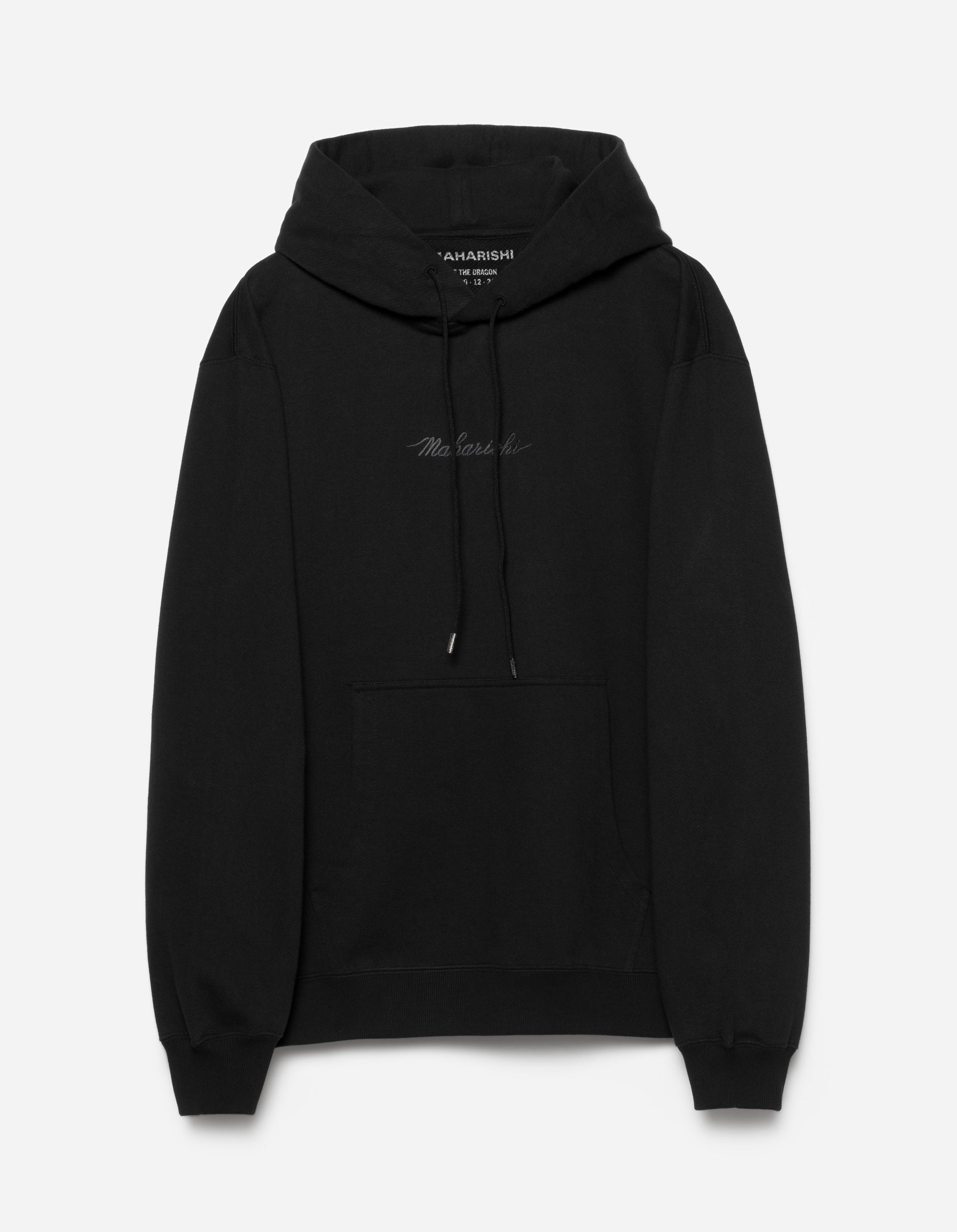 4622 Maharishi Organic Hooded Sweat Black