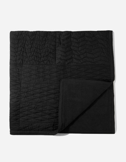 7030 Triquilted Bed Blanket · Military Surplus Black