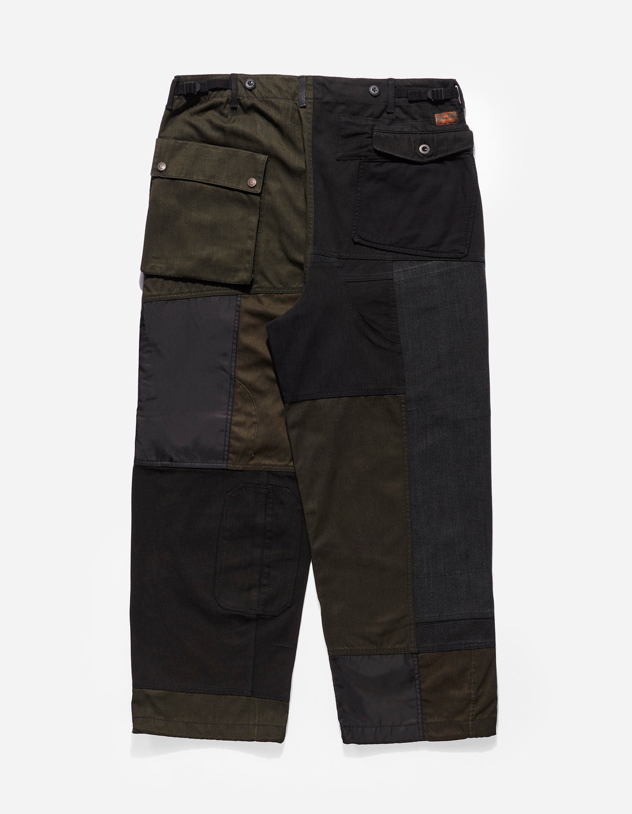 4277 Upcycled M65 Loose Cargo Pants Black O/D