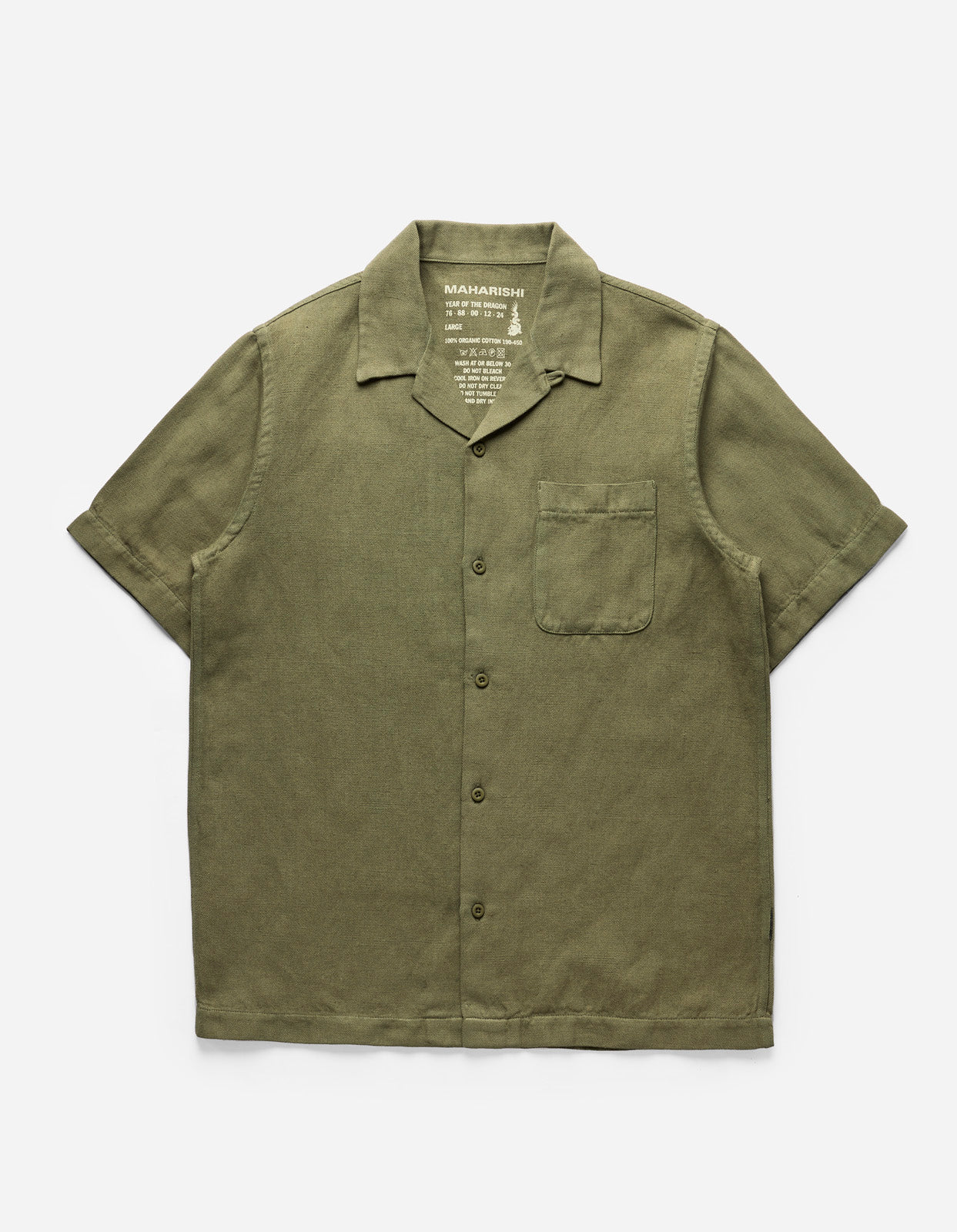 Maharishi | Hemp Camp Collar Shirt Olive OG-107F