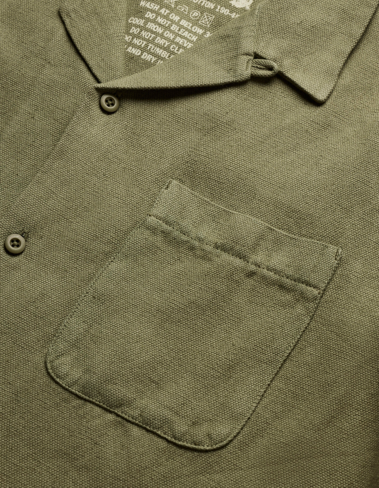 5005 Hemp Camp Collar Shirt Olive OG-107F