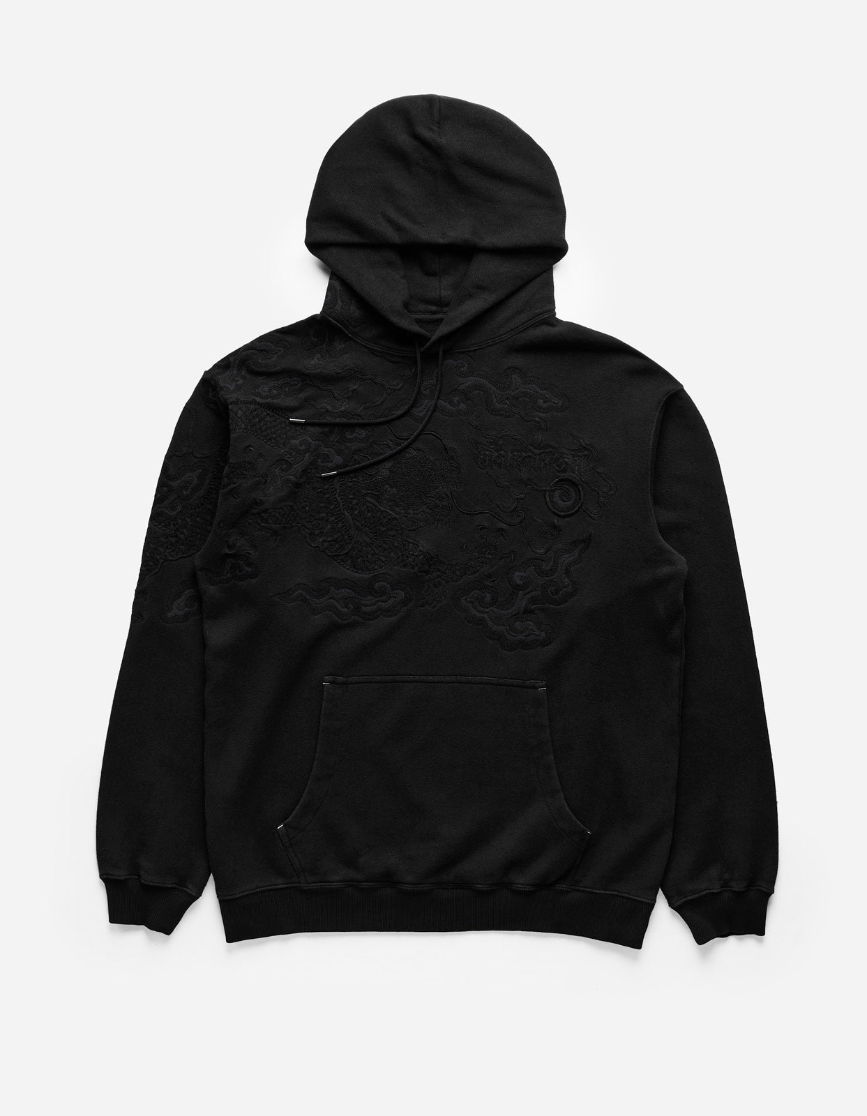 Maharishi Abundance Dragon organic cotton hoodie - Black