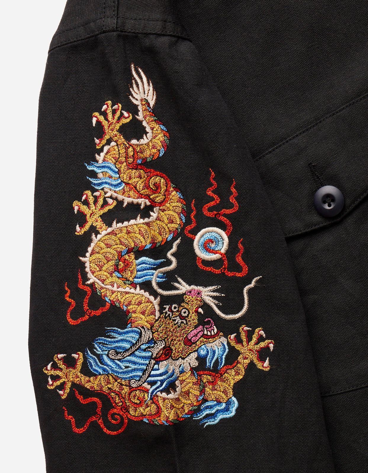 5022 Lunar Dragon Utility Shirt Black