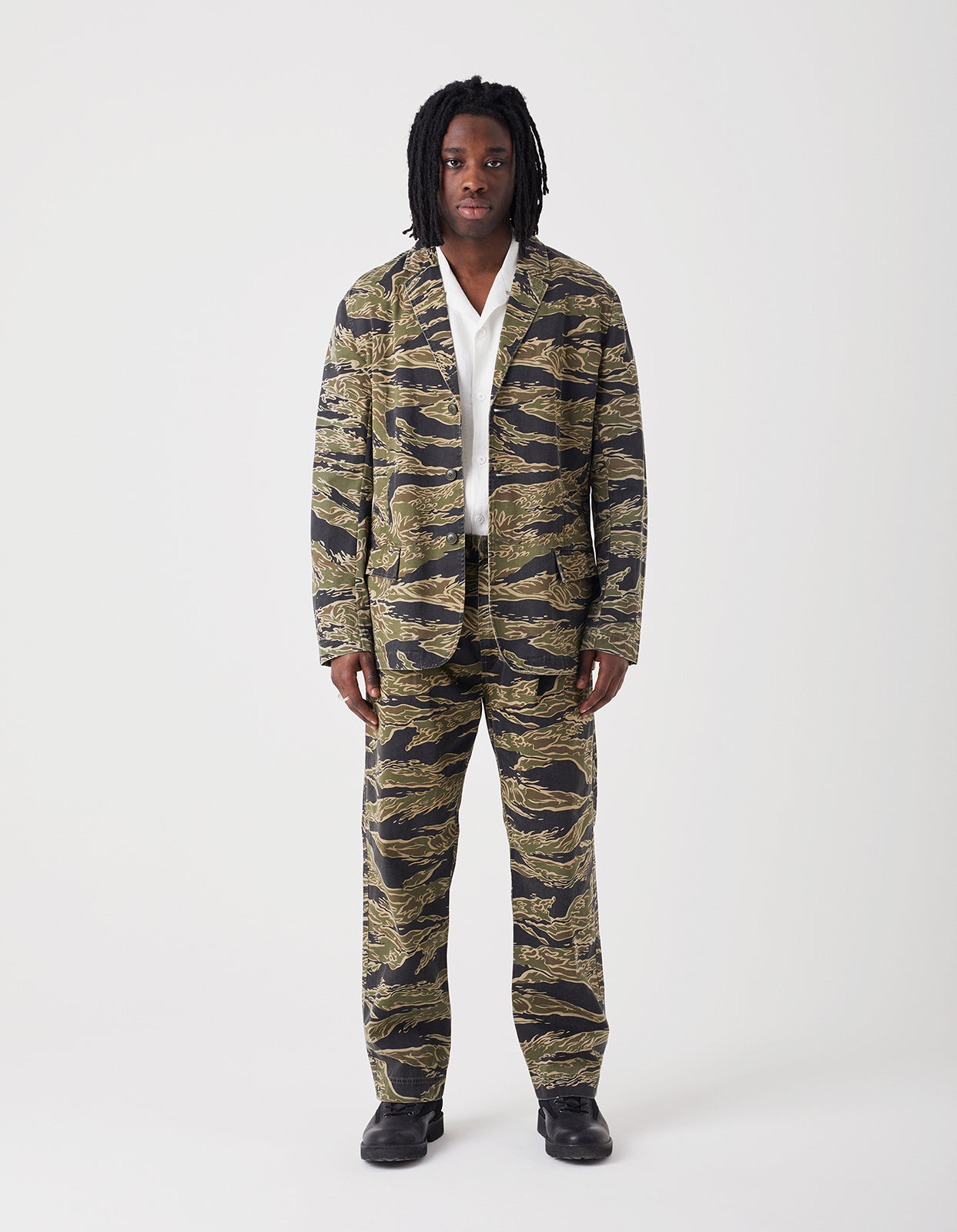 Maharishi | Camo U.S. Blazer · Cotton Twill 220 Mint Gold Tigerstripe