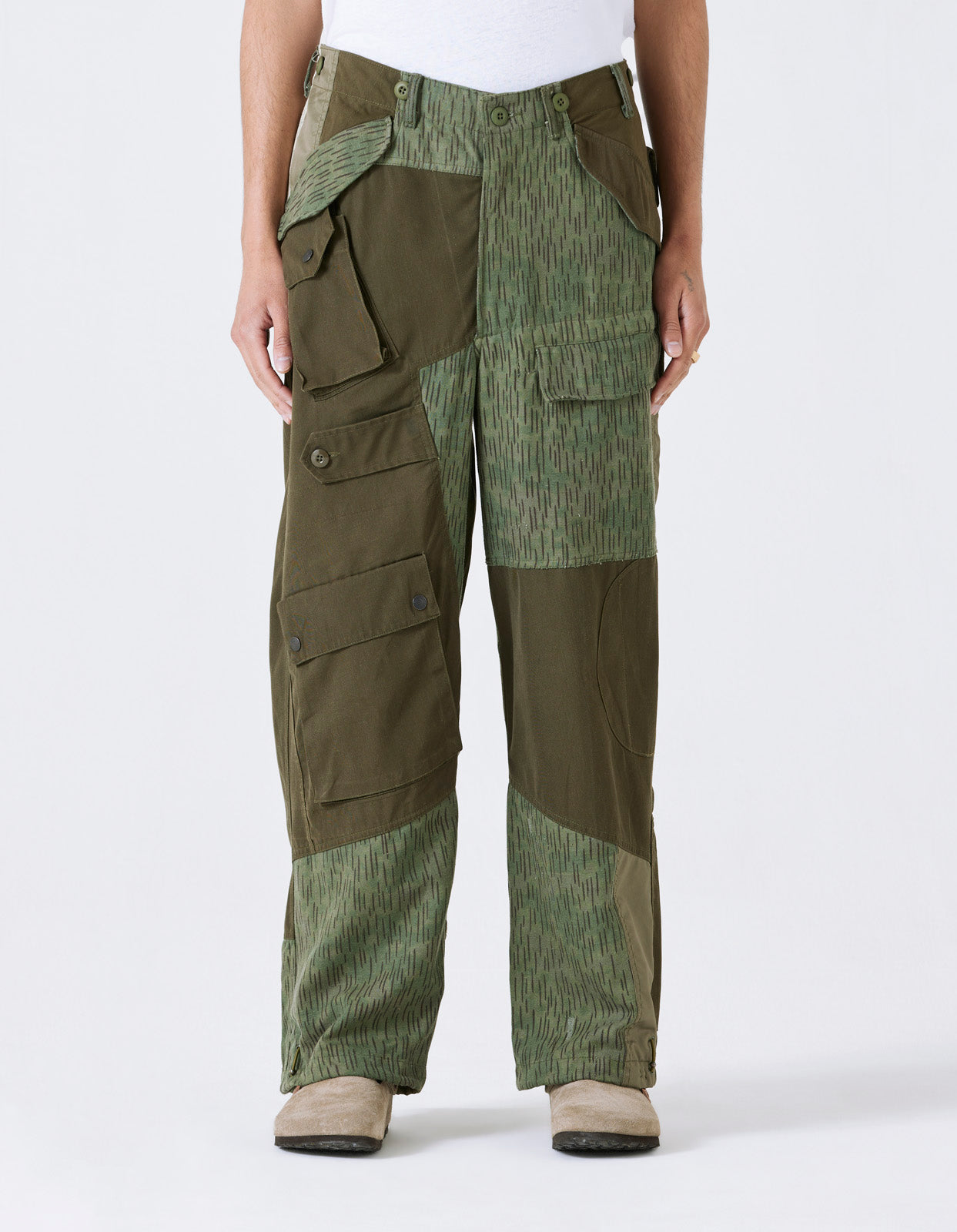 4277 Upcycled M65 Loose Cargo Pants Olive – Maharishi