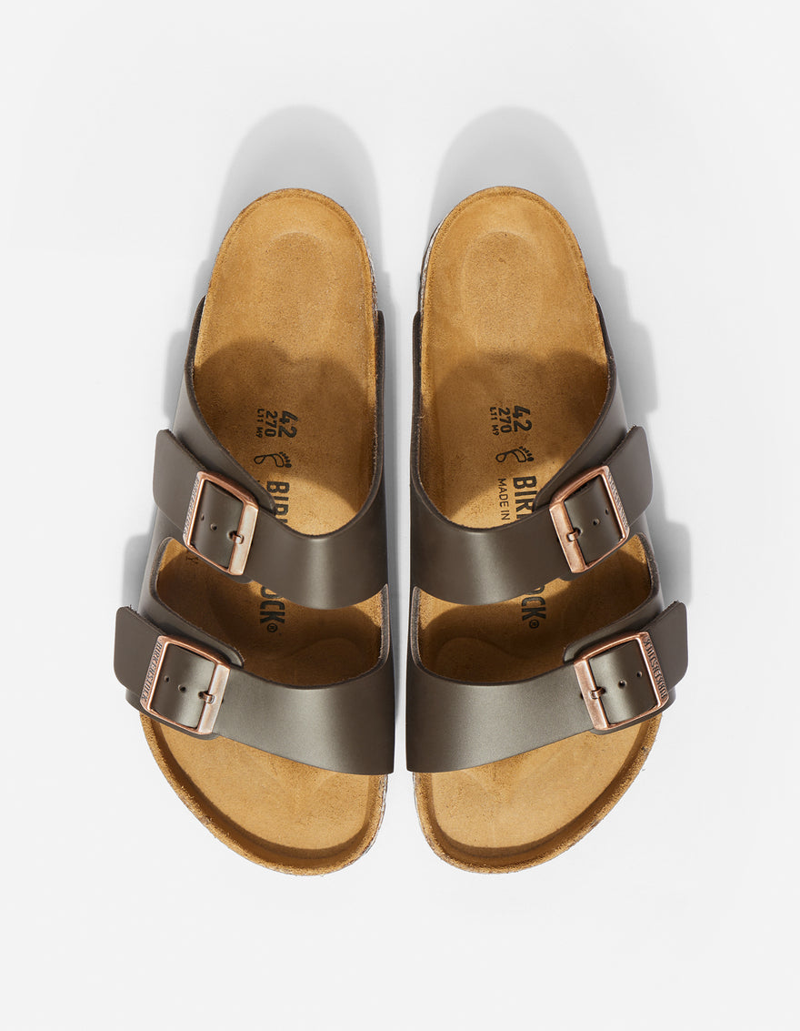 Birkenstock Arizona Natural Leather Dark Brown